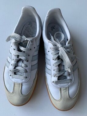 Adidas Samba OG Sneaker Women's Size 9 Cloud White Halo Blue